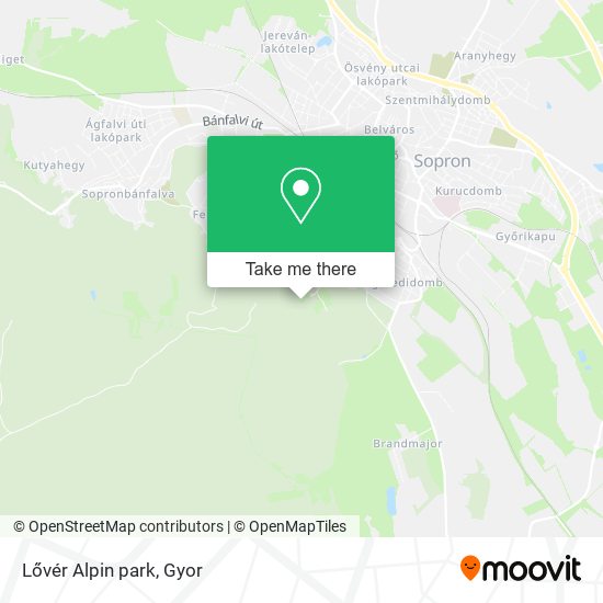 Lővér Alpin park map
