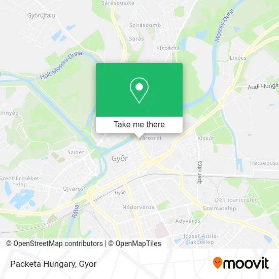 Packeta Hungary map