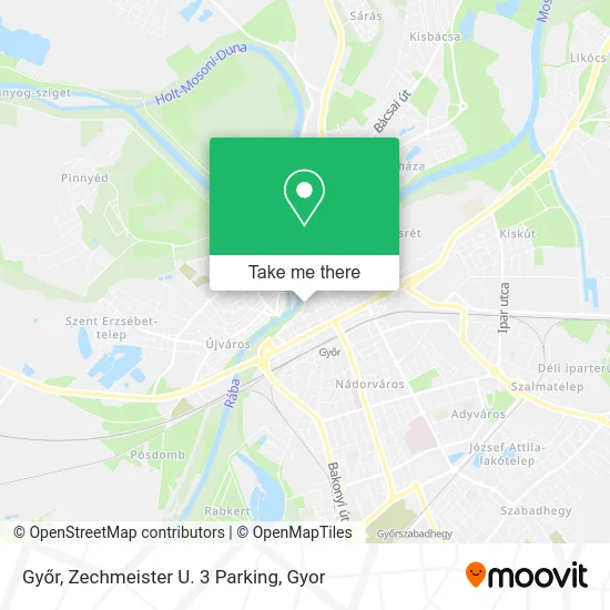 Győr, Zechmeister U. 3 Parking map