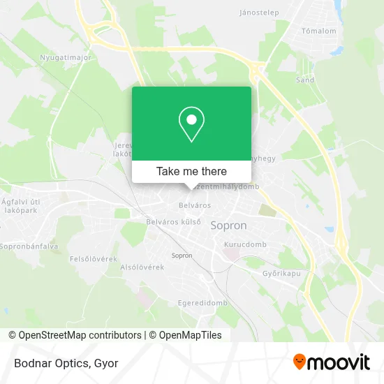 Bodnar Optics map