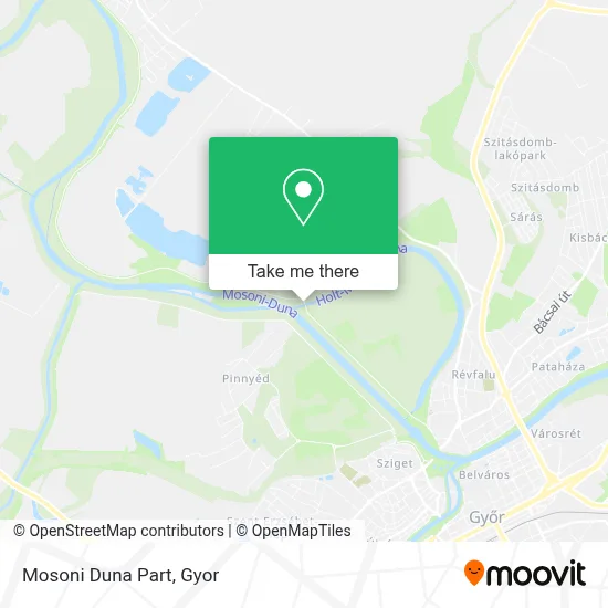 Mosoni Duna Part map