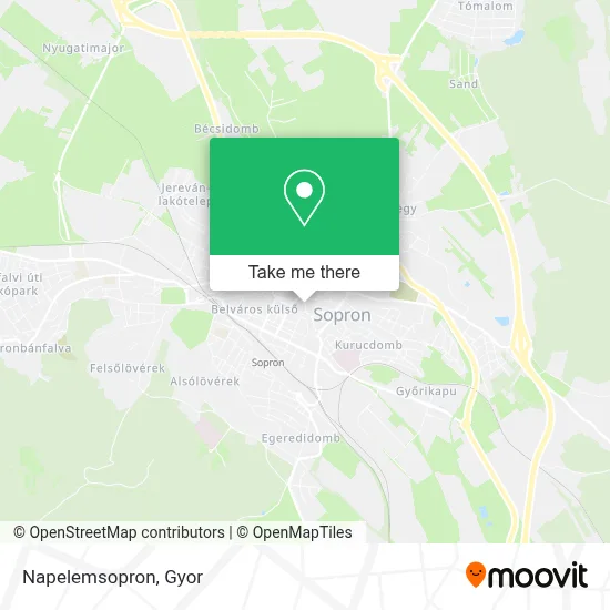 Napelemsopron map