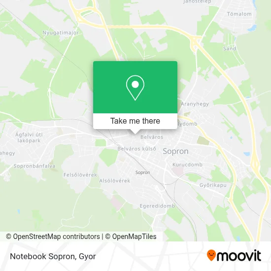 Notebook Sopron map