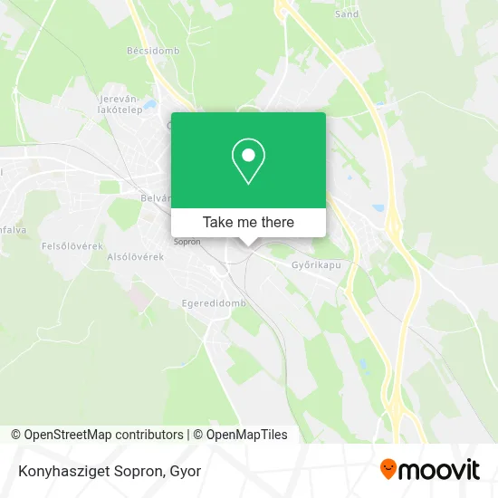 Konyhasziget Sopron map