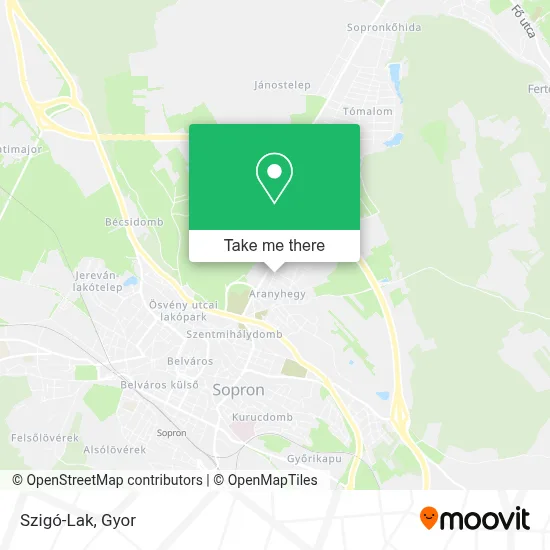 Szigó-Lak map