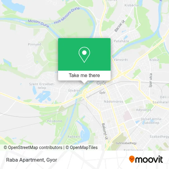 Raba Apartment map