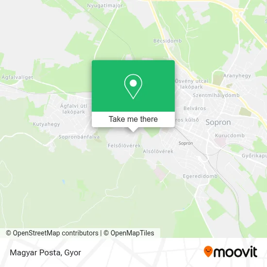 Magyar Posta map
