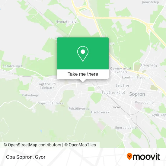 Cba Sopron map