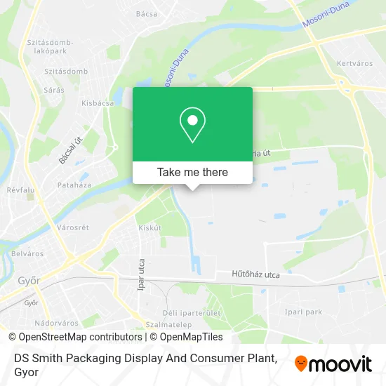 DS Smith Packaging Display And Consumer Plant map