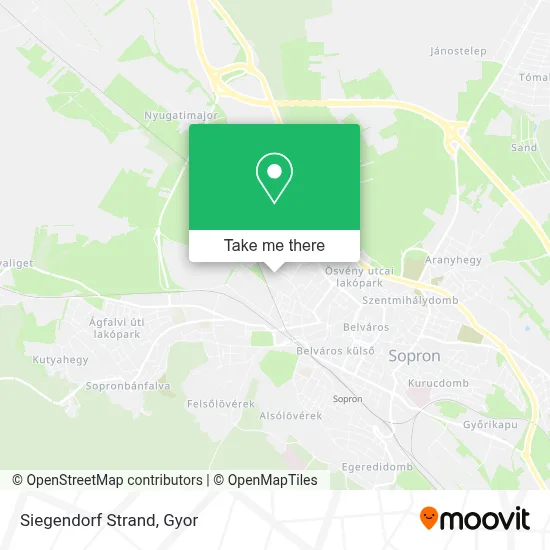 Siegendorf Strand map