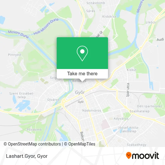 Lashart.Gyor map