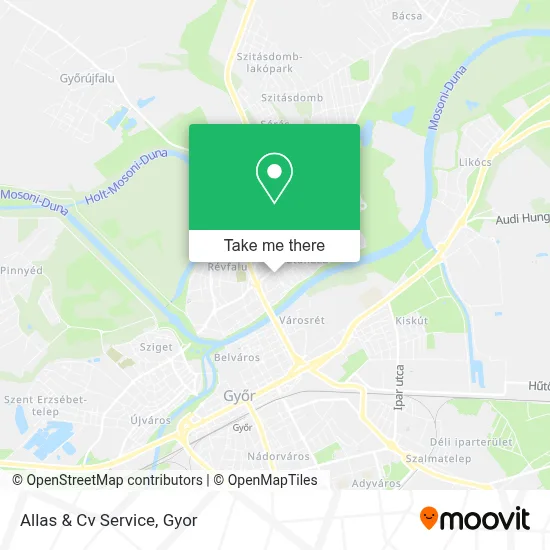 Allas & Cv Service map