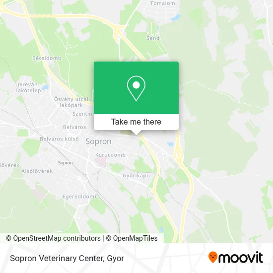 Sopron Veterinary Center map