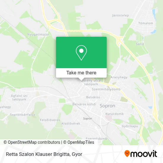Retta Szalon Klauser Brigitta map