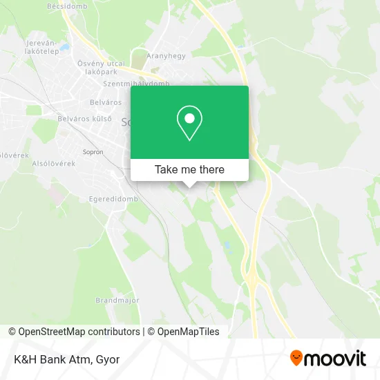 K&H Bank Atm map