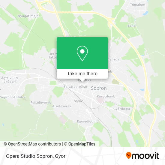 Opera Studio Sopron map