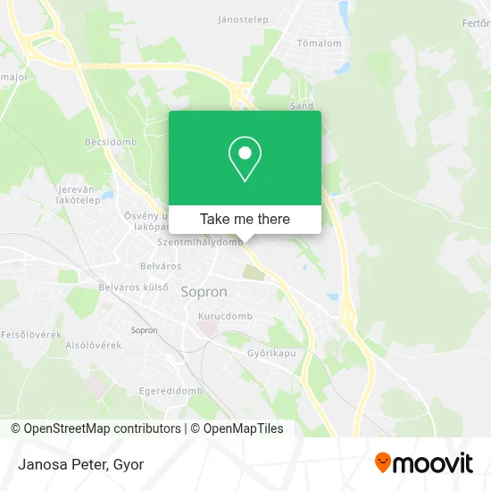 Janosa Peter map