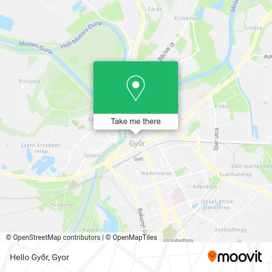 Hello Győr map
