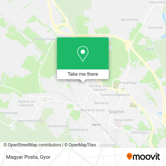 Magyar Posta map