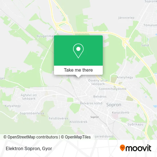 Elektron Sopron map