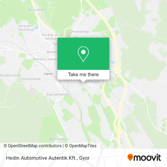 Hedin Automotive Autentik Kft. map