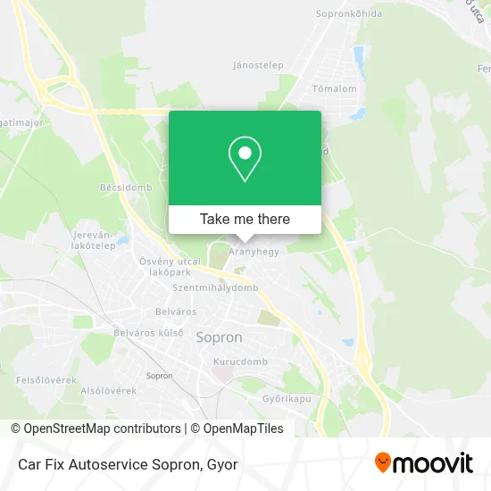 Car Fix Autoservice Sopron map