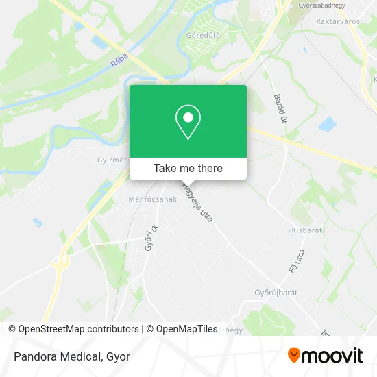 Pandora Medical map