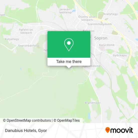 Danubius Hotels map