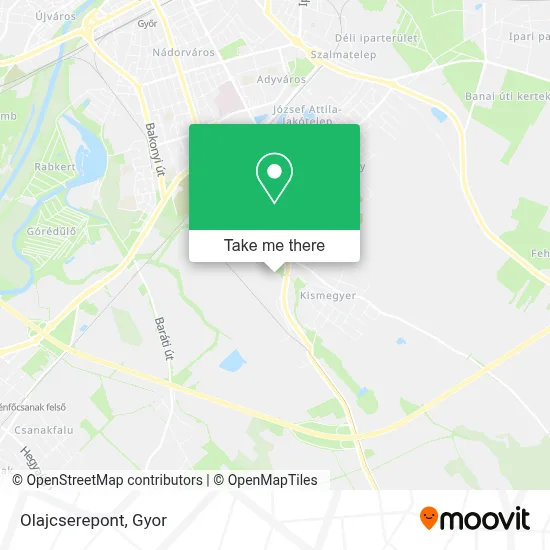 Olajcserepont map
