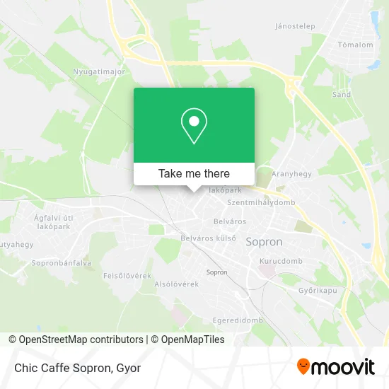 Chic Caffe Sopron map