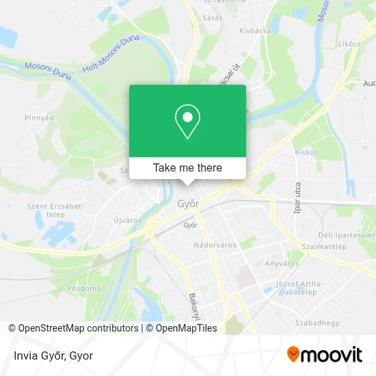 Invia Győr map