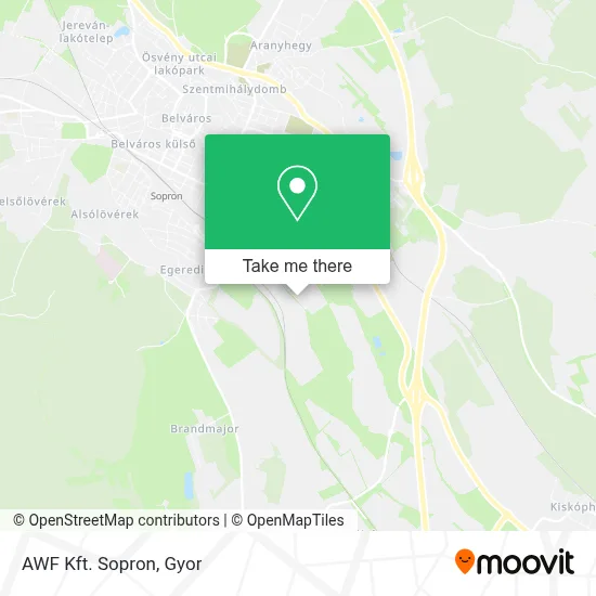 AWF Kft. Sopron map