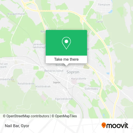 Nail Bar map