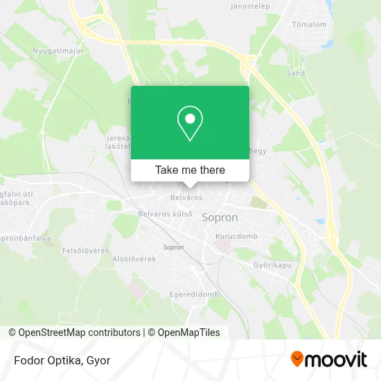Fodor Optika map