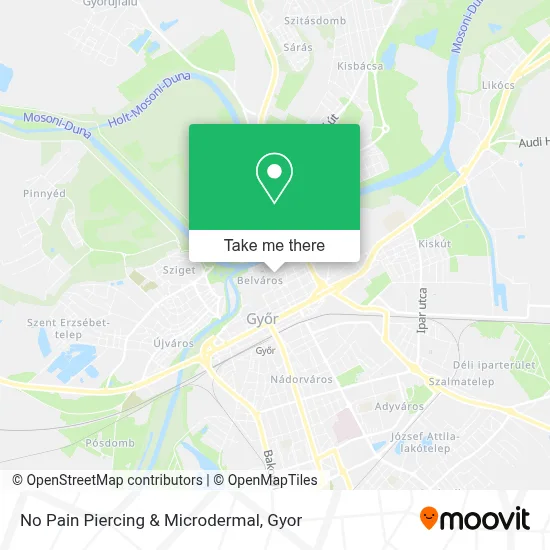 No Pain Piercing & Microdermal map