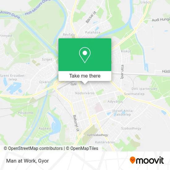 Man at Work map