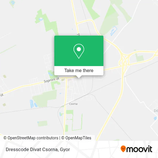 Dresscode Divat Csorna map