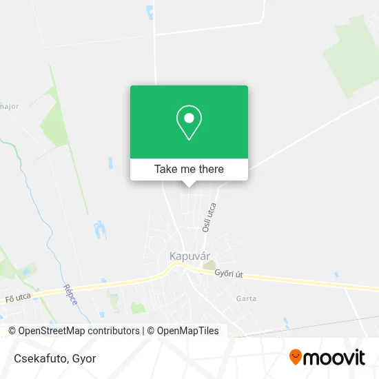 Csekafuto map