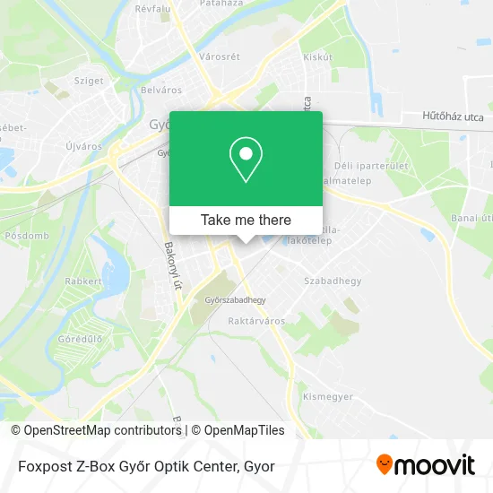 Foxpost Z-Box Győr Optik Center map