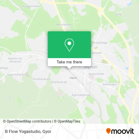 B Flow Yogastudio map