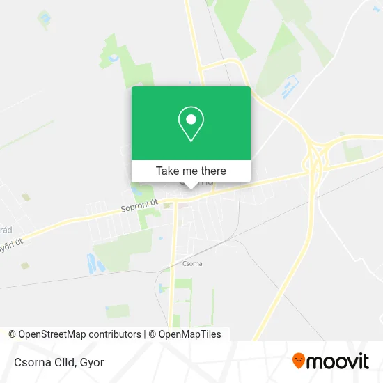 Csorna Clld map