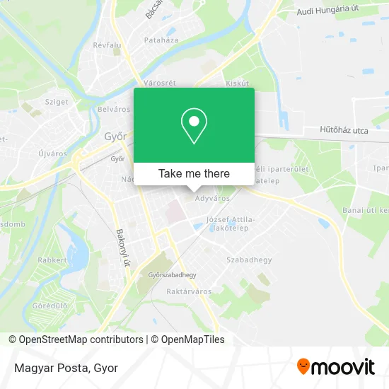 Magyar Posta map