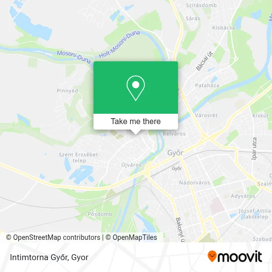 Intimtorna Győr map