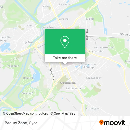 Beauty Zone map