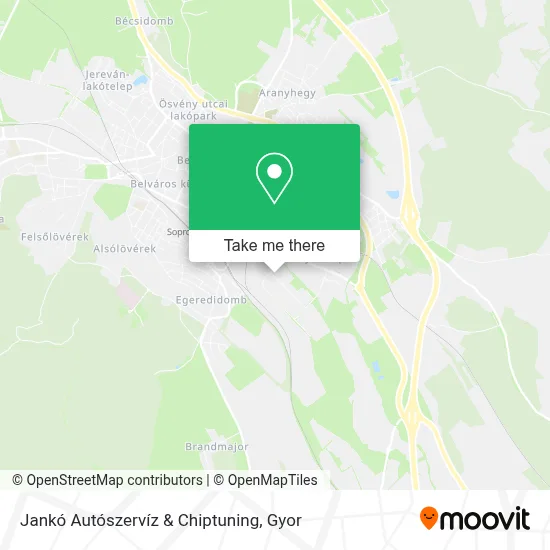 Jankó Autószervíz & Chiptuning map
