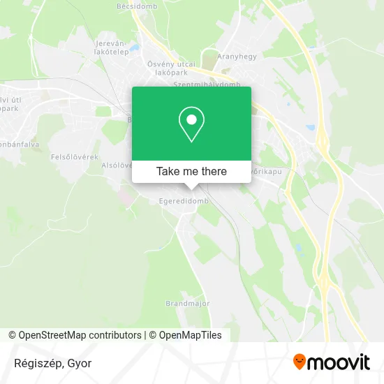 Régiszép map