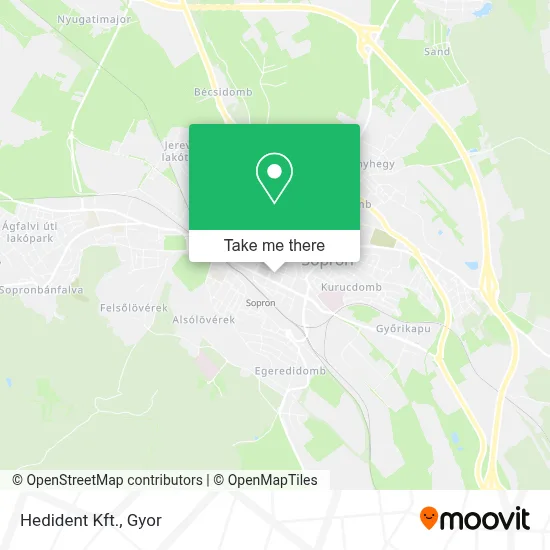 Hedident Kft. map