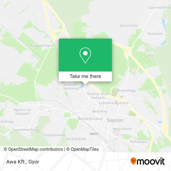 Awa Kft. map
