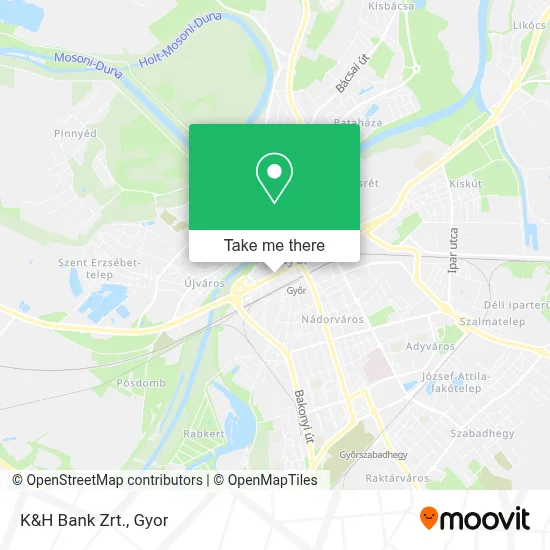 K&H Bank Zrt. map