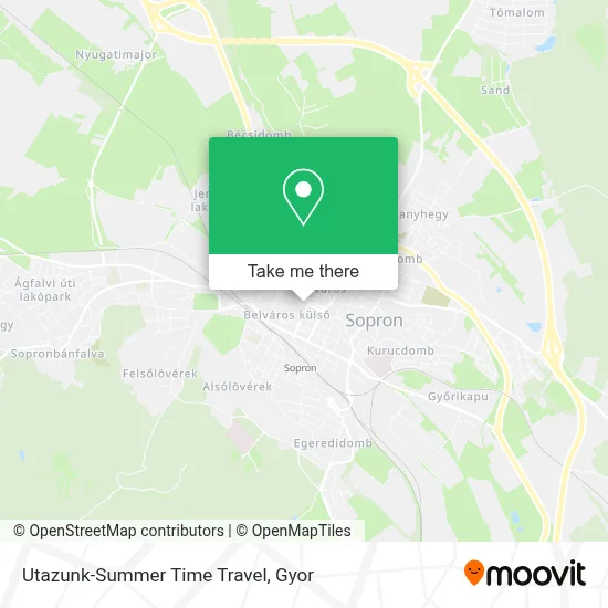 Utazunk-Summer Time Travel map